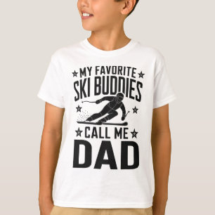 Ski Dad Humour Design Skiing Funny Skier T-Shirt