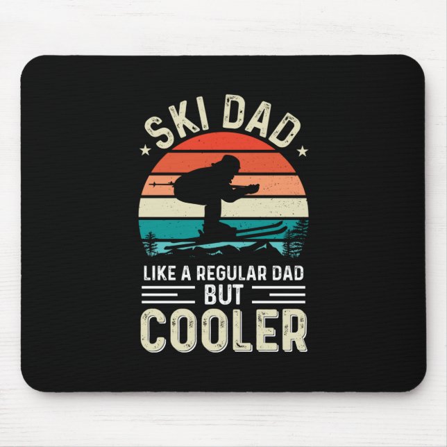 Ski Dad Mouse Mat (Front)