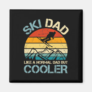 Ski Dad - Not a Normal Dad, But Cooler Magnet