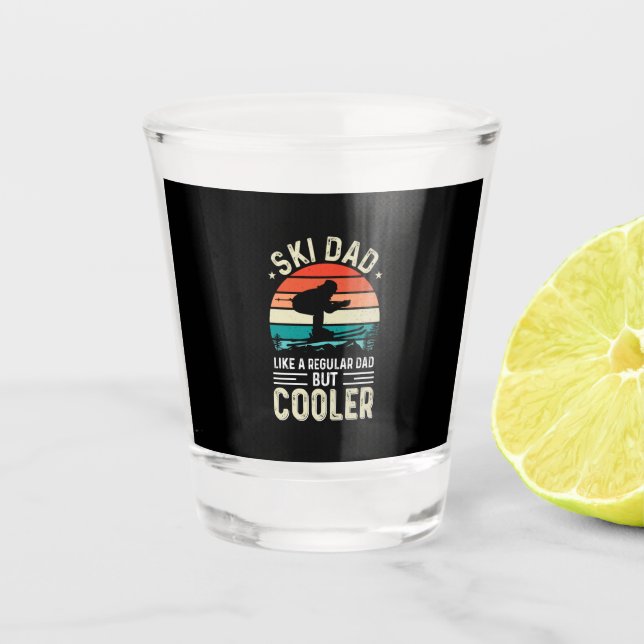 Ski Dad Shot Glass (Front)