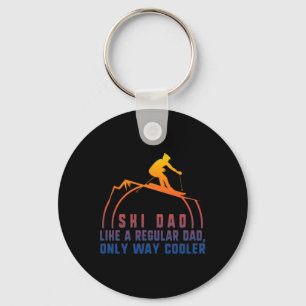 Ski Dad Skiing Daddy Papa Grandpa Cool Snowboardin Key Ring