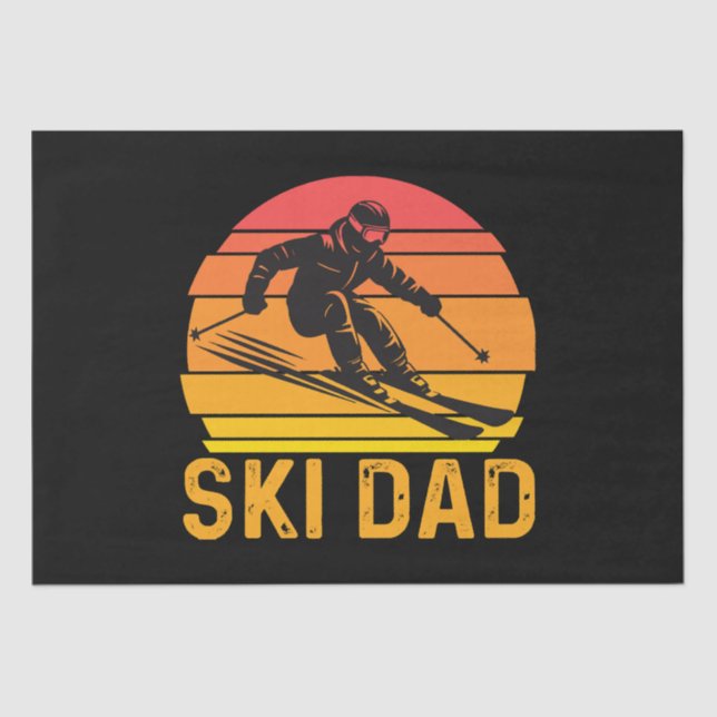 ski dad tissue paper (Front)