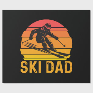 ski dad wrapping paper