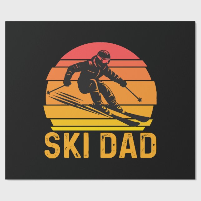 ski dad wrapping paper (Flat)