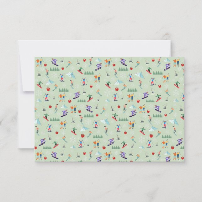 Ski Day Thank you/note cards (Front)