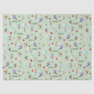 Ski Day Tissue Paper