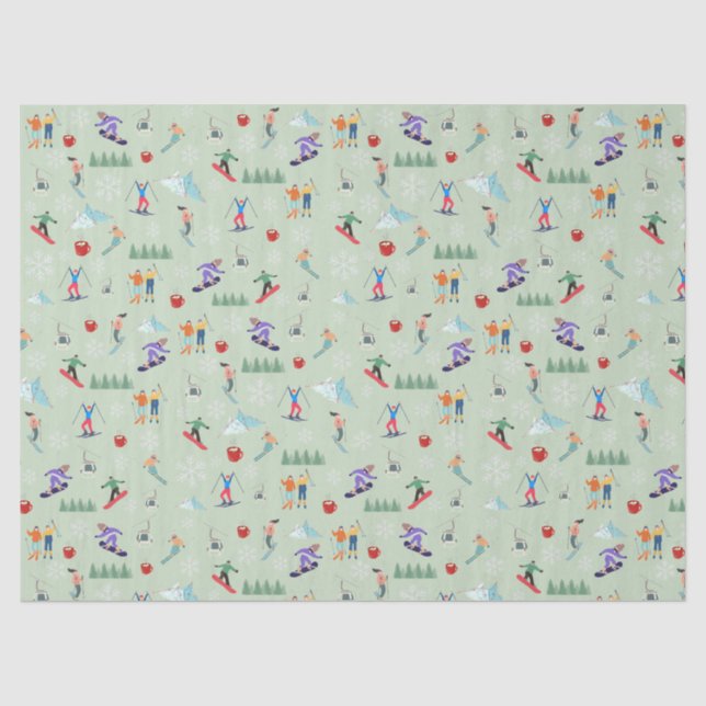 Ski Day Tissue Paper (Front)