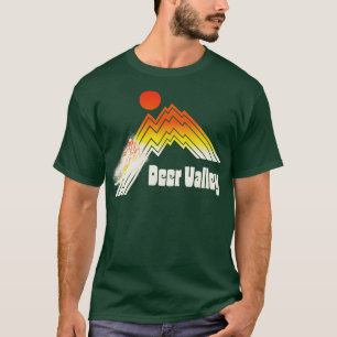 Ski Deer Valley Retro Stripe T-Shirt