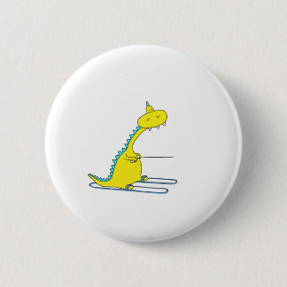 ski dino 6 cm round badge