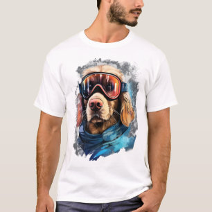 Ski Dog in Ski Googles 3 T-Shirt