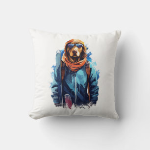 Ski Dog in Ski Googles 5 Cushion