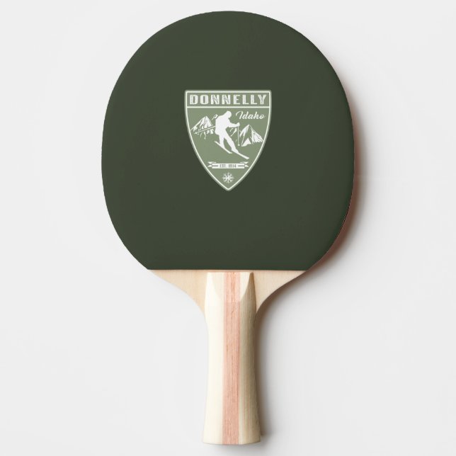 Ski Donnelly Idaho Ping Pong Paddle (Front)