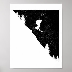 Ski Downhill Skiing Freeski Winter Sports Skier Poster
