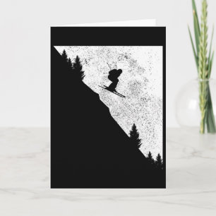 Ski Downhill Skiing Freeski Winter Sports Skiers Card