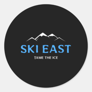 Ski East Tame The Ice Classic Round Sticker