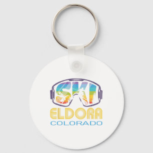 Ski Eldora Colorado Skiing Vacation Key Ring