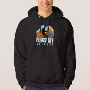Ski Flagstaff Retro Colourful Geometric Striped Fl Hoodie