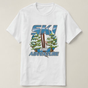 Ski for adventure travel logo T-Shirt