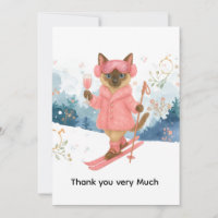 Ski for Bachelorette Party Siamese cat lovers