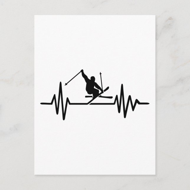 Ski frequency postcard (Front)