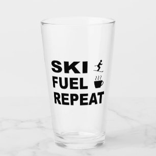 Ski Fuel Repeat Glass