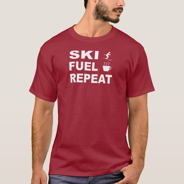 Ski Fuel Repeat T-Shirt (Front)