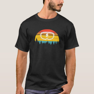 Ski Goggles Skier Skiing Vintage Retro T-Shirt