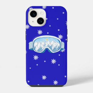 Ski Goggles Snowflake Dance iPhone 14 Case