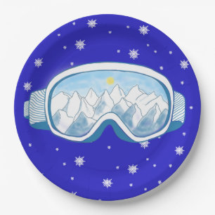 Ski Goggles Snowflake Dance   Paper Plate