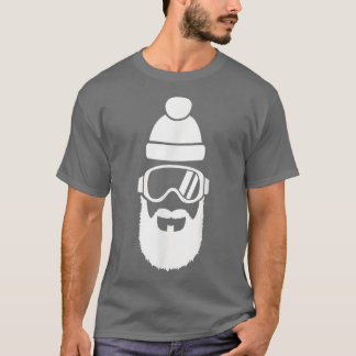 Ski goggles with beard T-Shirt