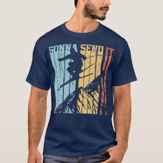 Ski  Gonna Send It Vintage Freestyle Skiing T-Shirt