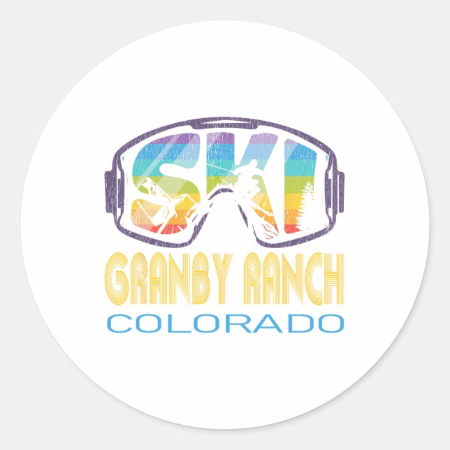 Ski Gran  Classic Round Sticker (Front)