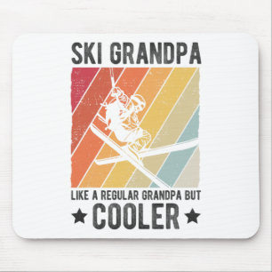 Ski Grandpa Like A Regular Grandpa But Cooler Ski Mouse Mat