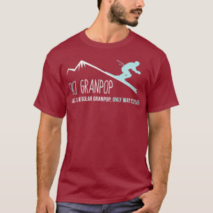 Ski Granpop Funny Cute Winter Skiing Gift T-Shirt