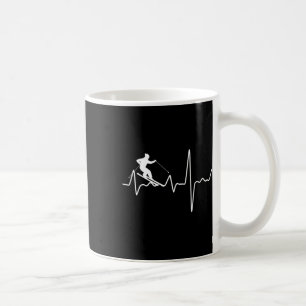 Ski Heartbeat Ski Slope Country Ski Winter Sports Coffee Mug