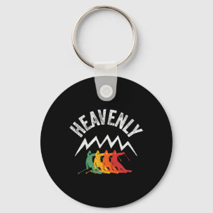 Ski Heavenly California Retro Skiing Lake Tahoe Ca Key Ring