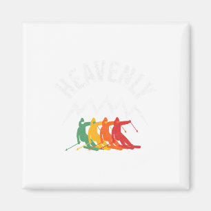 Ski Heavenly California Retro Skiing Lake Tahoe Ca Magnet