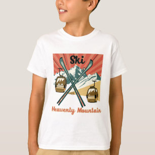 Ski Heavenly Mountain Retro Vintage Heavenly Mount T-Shirt