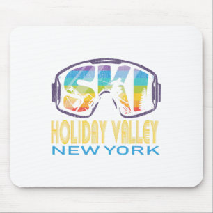 Ski Holiday Valley New York Skiing Vacation Mouse Mat