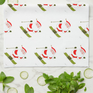 Ski Holidays Tea Towel