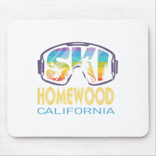 Ski Homewood California Skiing Vacation Mouse Mat