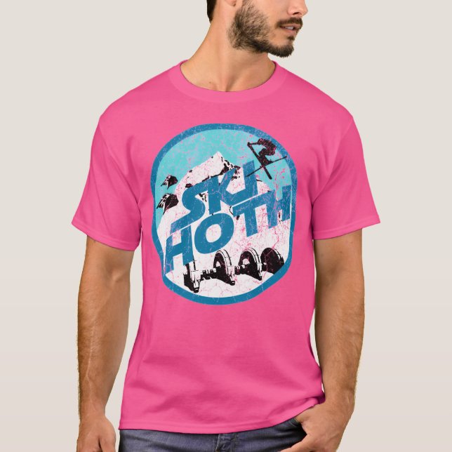 Ski Hoth - Blue  Ski T-Shirt (Front)
