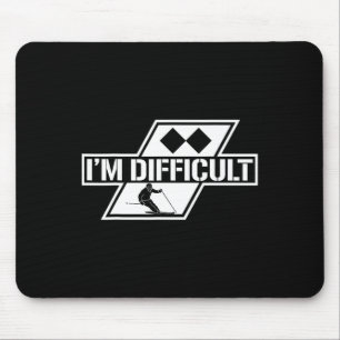 Ski Ice Skiing Winter Sport Downhill Snow Lover Mouse Mat
