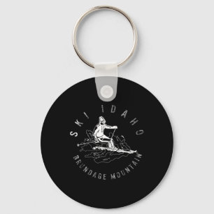 Ski Idaho Brundage Mountain Skiing Snowboard Mount Key Ring