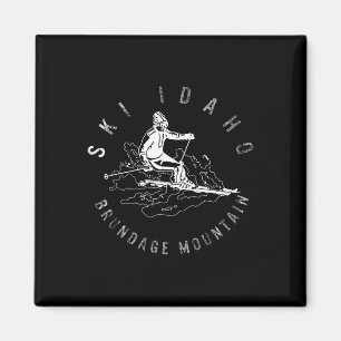 Ski Idaho Brundage Mountain Skiing Snowboard Mount Magnet