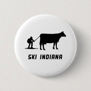 Ski Indiana 6 Cm Round Badge