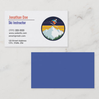 Ski Instructor Business Card