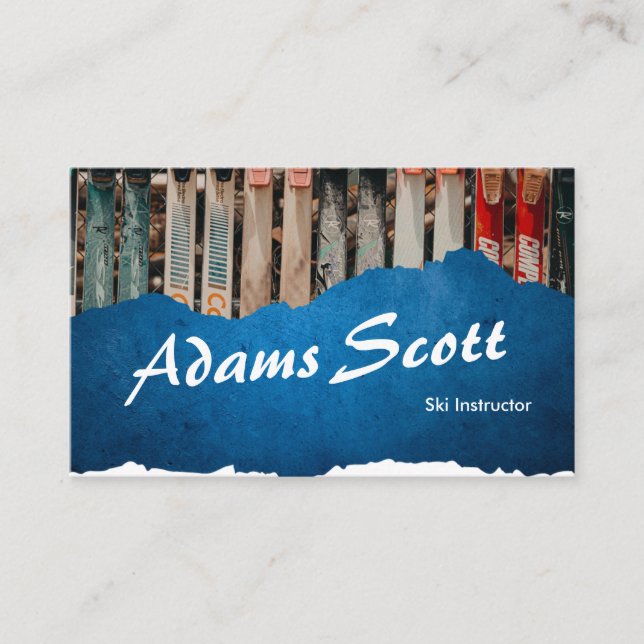 Ski Instructor Business Card (Front)