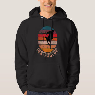 Ski Instructor Vintage Retro Style Personal Traine Hoodie