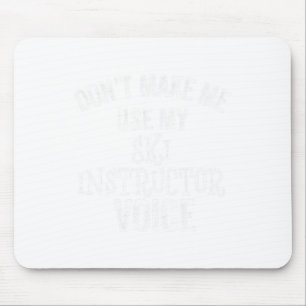 Ski Instructor Voice Skiing Funny Snow Winter Gift Mouse Mat